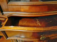 Load image into Gallery viewer, Perfect condition wall unit mahogany buffet sideboard vintage
