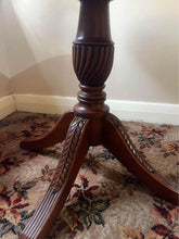 Load image into Gallery viewer, Antique 60cm ROUND table $150 with matching cushions chair $60 Templestown
