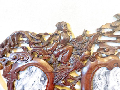 Exquisite Antique Qing Dynasty 150 years old Sofa Set - Hand-Carved Rosewood & Marble