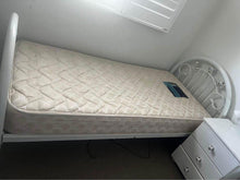 Load image into Gallery viewer, Antique single bed with mattress solid slats
