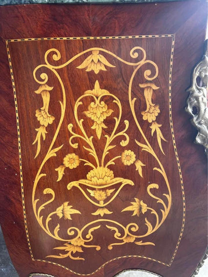 82x40x80h cm Elegant French 18th Century Commode Louis XV hall stand marble top