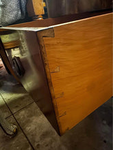 Load image into Gallery viewer, Vintage large dresser with matching glass top excellent condition
