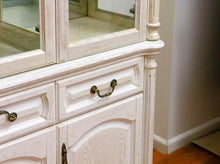 Load image into Gallery viewer, Antique white wall Unit buffet sideboard display cabinet
