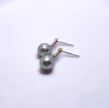Load image into Gallery viewer, S925 seawater Tahitian Pearl Earrings with certificate
