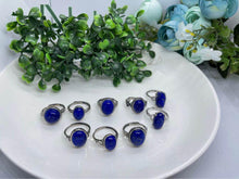 Load image into Gallery viewer, Top quality Afghan lapis sterling silver rings $49 each include postage nationally
