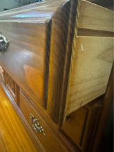 Load image into Gallery viewer, Vintage TV unit sideboard hall table tall boy chest of drawers solid timber
