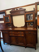 Load image into Gallery viewer, 183x60x200h cm Antique Victorian Sideboard in Carved Walnut solid timber
