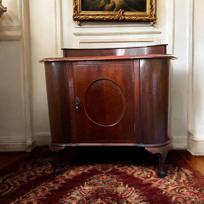 Vintage mahogany Kidney-Shaped Cabinet - Unique & Charming solid timber perfect condition