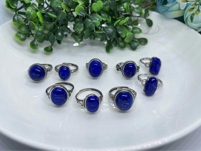 Top quality Afghan lapis sterling silver rings $49 each include postage nationally
