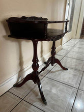 Load image into Gallery viewer, Small antique rosewood telephone table hall stand 35x73x68h cm
