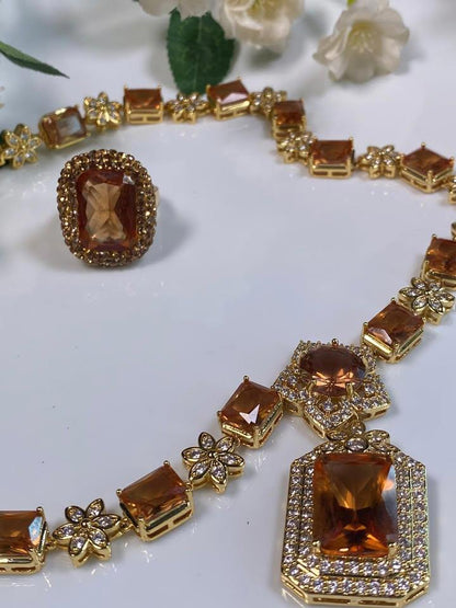 ChromaLuxe Radiance Set ring and necklace set changing 6 colours