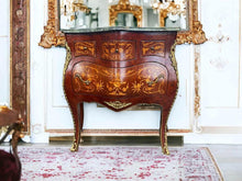 Load image into Gallery viewer, 82x40x80h cm Elegant French 18th Century Commode Louis XV hall stand marble top
