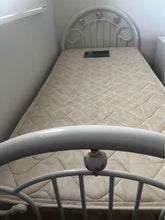 Load image into Gallery viewer, Antique single bed with mattress solid slats
