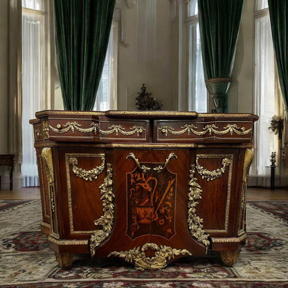 French 19th Century Louis XVI Style Bronze Mounted Commode Cabinets sideboard
