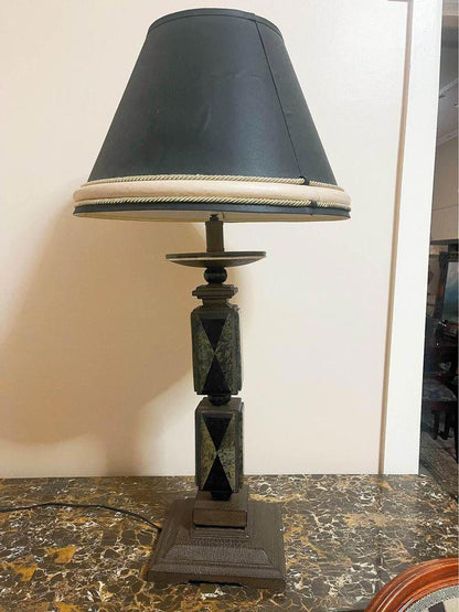 Impressive Marble tall lamp antique 95cm high 88 cm width new condition