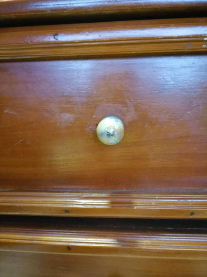 105×46×87h cm tall boy chest of drawers sideboard TV unit solid timber refurbished