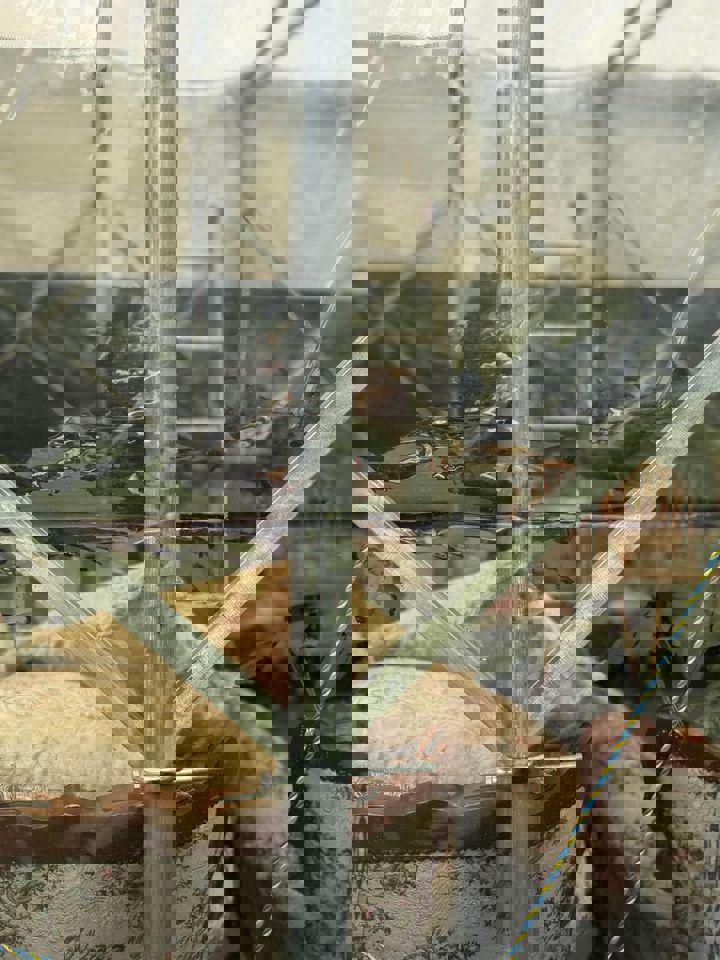 Extra heavy duty tent with wheels steel 3x9m temporary garage/storage/shed