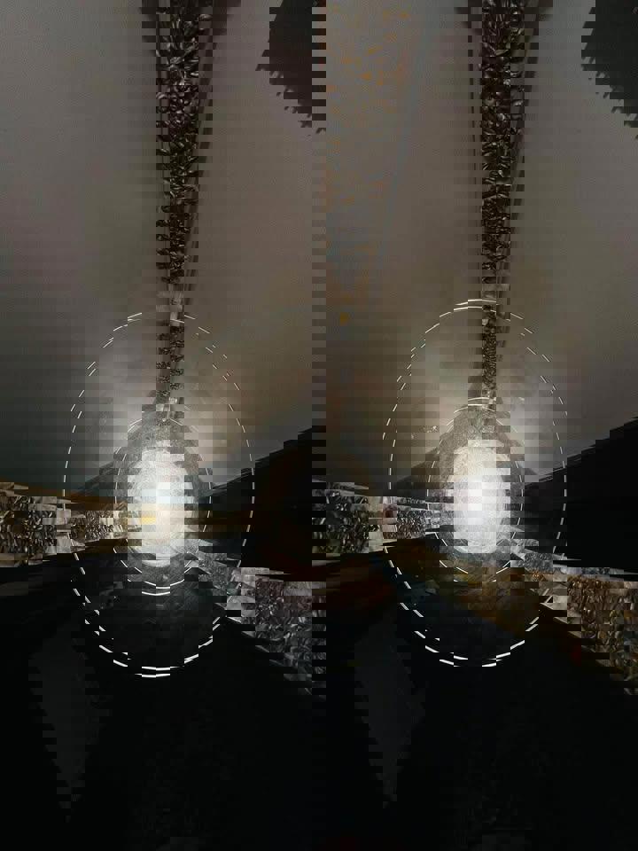 Unique white display glass shelf with LED light made in Italy