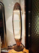 Load image into Gallery viewer, Unique white display glass shelf with LED light made in Italy
