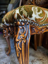 Load image into Gallery viewer, Beautiful baroque vintage dining chairs 6 pieces available solid strong
