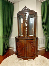 Load image into Gallery viewer, Elegant Vintage Curved Cabinet wall unit small cabinet Louise XV hall stand display cabinet
