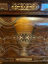 Load image into Gallery viewer, 114x52x110cm antique French style chest of drawers dresser sideboard solid timb
