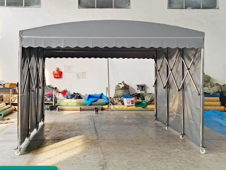 Extra heavy duty tent with wheels steel 3x9m temporary garage/storage/shed