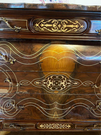 114x52x110cm antique French style chest of drawers dresser sideboard solid timb