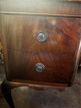 Load image into Gallery viewer, Vintage large dresser with matching glass top excellent condition
