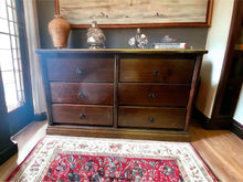 Load image into Gallery viewer, 140x45x82cm tall boy dresser chest of drawers solid timber  smooth drawers
