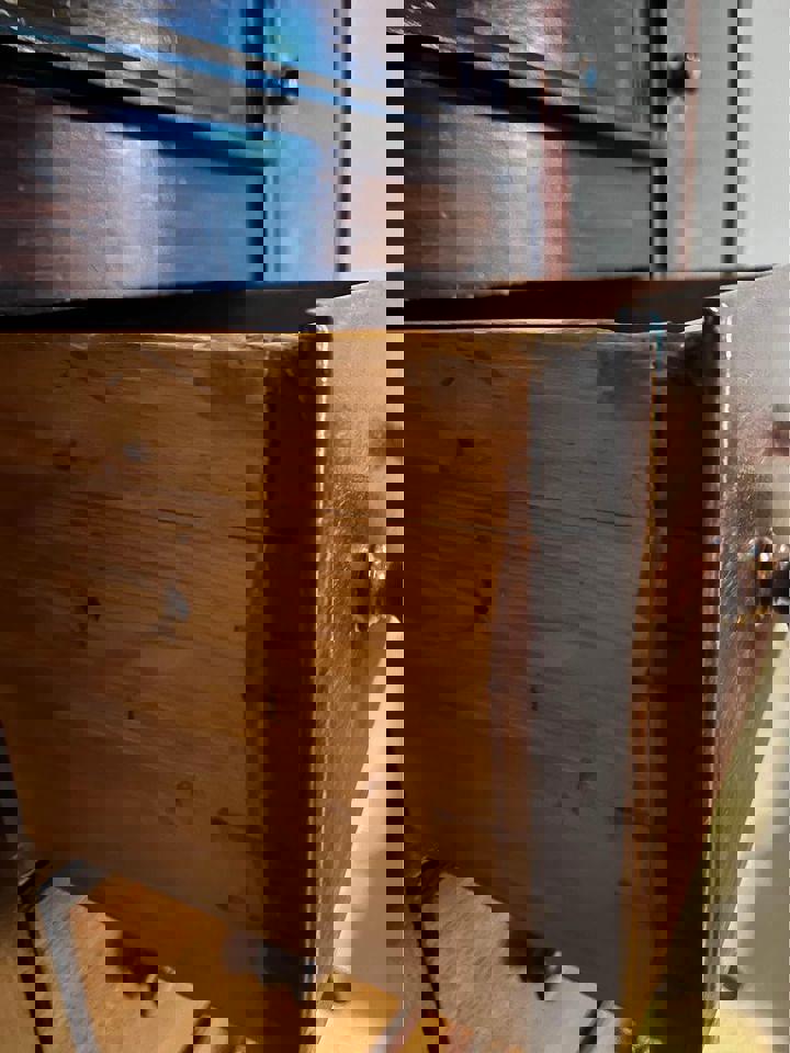 antique mahogany large display cabinet sideboard wall unit comes into 3 parts