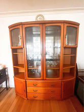 Load image into Gallery viewer, Excellent condition Antique Australian made timber wall unit 45+90+45cm 193cm h
