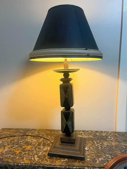 Impressive Marble tall lamp antique 95cm high 88 cm width new condition