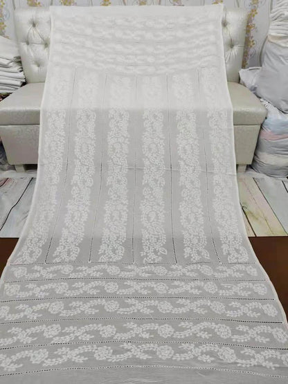 Purely handmade shawls hand craft 3000+hours work highly quality cotton colorful