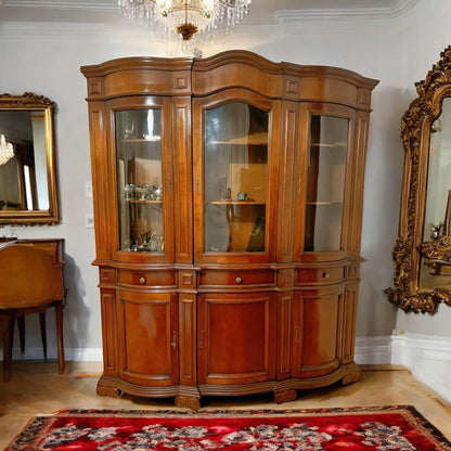 Perfect condition wall unit mahogany buffet sideboard vintage