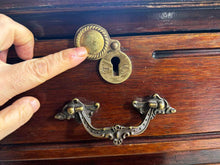Load image into Gallery viewer, Antique Solid timber Mahogany antique desk 1.35X0.73X0.76h cm
