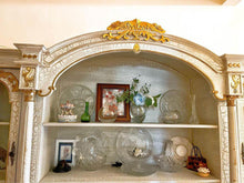 Load image into Gallery viewer, antique white large bookshelf sideboard buffet display cabinet wall unit
