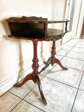 Load image into Gallery viewer, Small antique rosewood telephone table hall stand 35x73x68h cm
