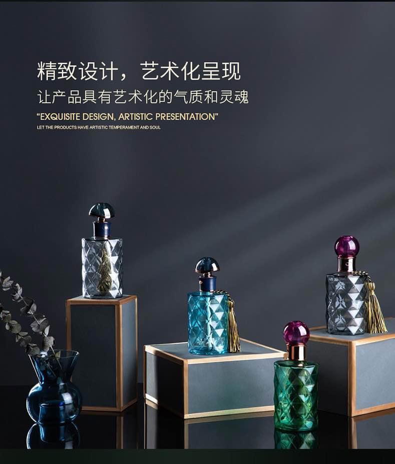 Artisan Aromatherapy Glass Diffuser Set - Elegant Home Decor