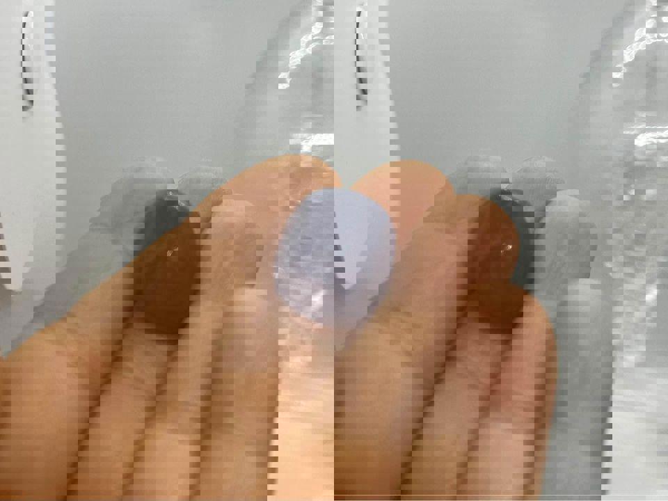 27.30ct natural sapphire violetish blue with certificated no heat treatment