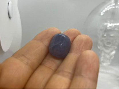 27.30ct natural sapphire violetish blue with certificated no heat treatment