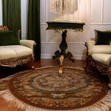 Load image into Gallery viewer, LOUIS XV Elegant Antique Round Side Table with Ornate Gold Detailing
