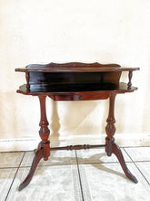 Load image into Gallery viewer, Small antique rosewood telephone table hall stand 35x73x68h cm
