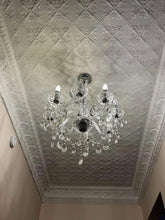 Load image into Gallery viewer, Large vintage Crystal pendant light 8 heads excellent crystal chandelier
