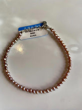 Load image into Gallery viewer, Purple pink freshwater pearl vintage Bracelet 3-3.5mm tiny pearl real seed pearl
