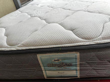Load image into Gallery viewer, Antique steel single bed frame with wheels solid timber slats and
