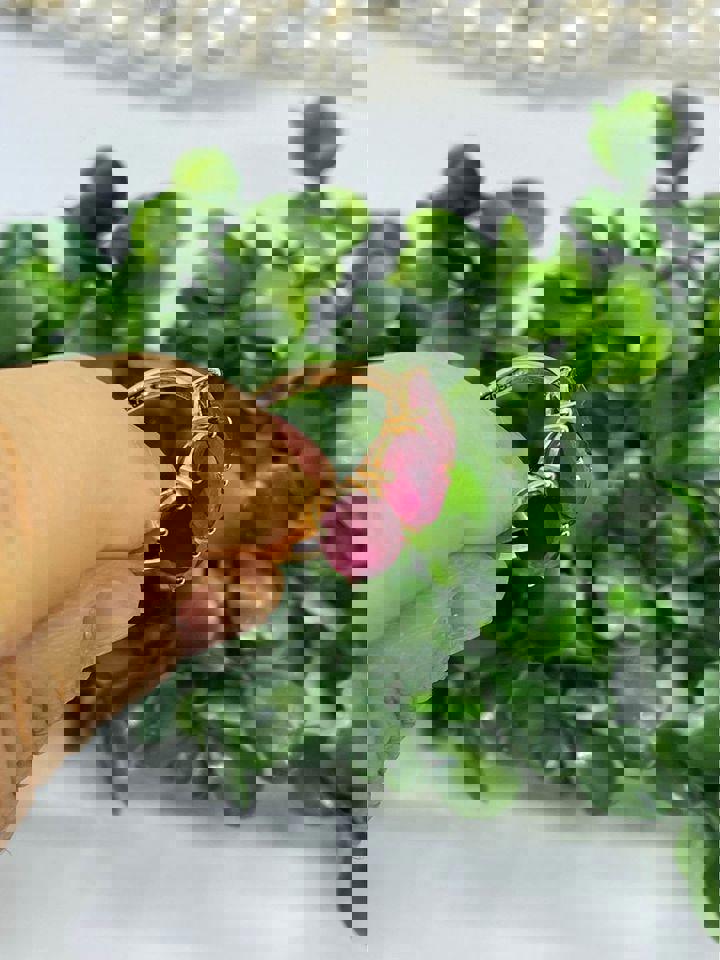 Natural Ruby 18k Glod ring three stones birthday gift for her 4.71ct for $999