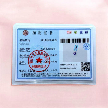 13mm S925 AAA Purple Freshwater Pearl Pendant with certificate