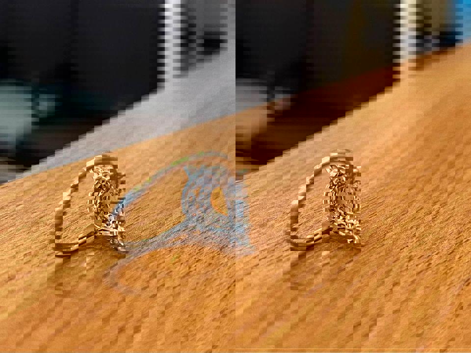 925 silver natural Opal ring brand new princess design gift for her adjustable