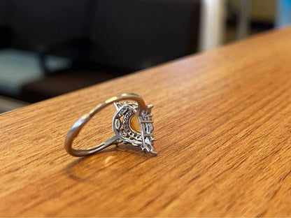 925 silver natural Opal ring brand new princess design gift for her adjustable